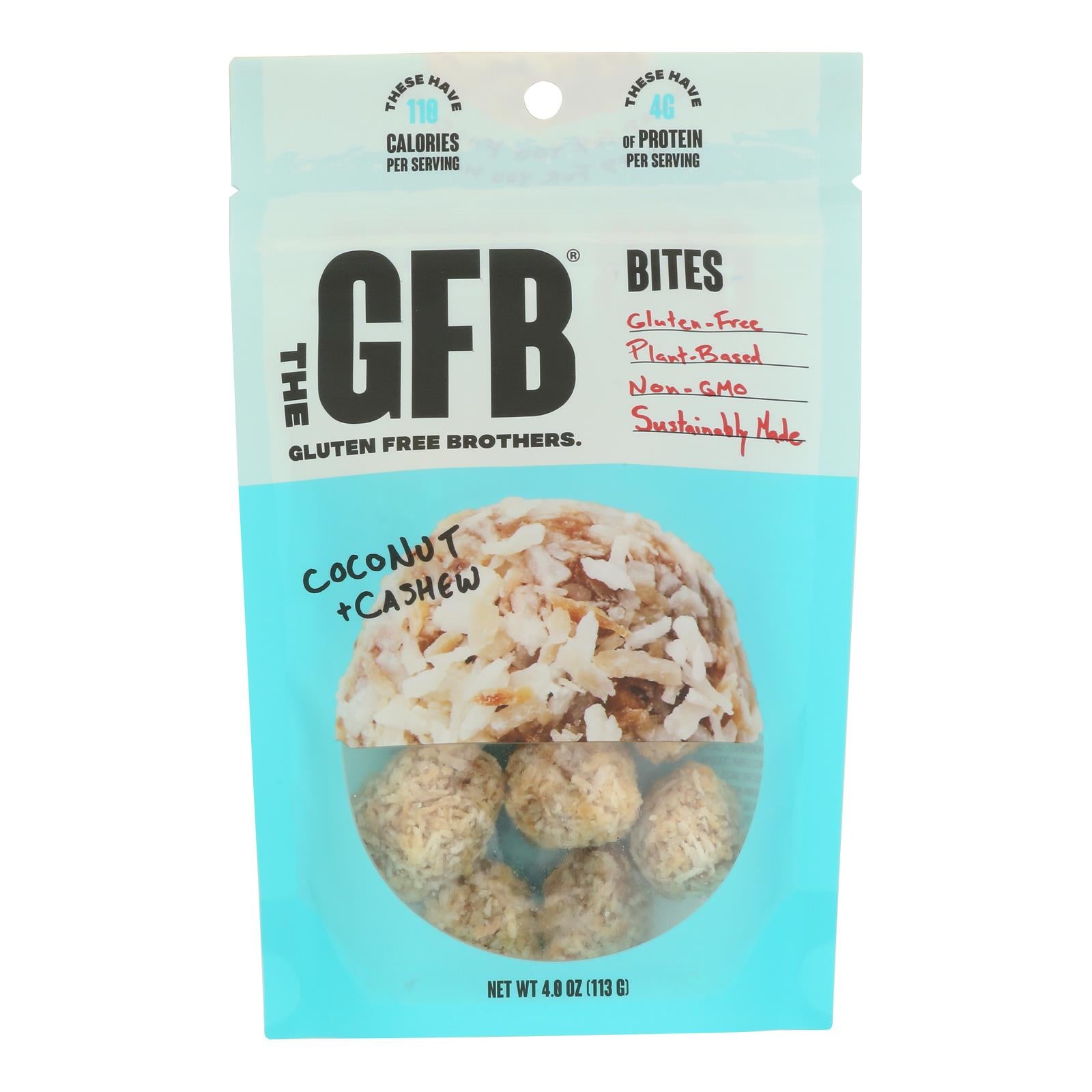 Gfb Nutrition Bites  - Case of 6 - 4 OZ