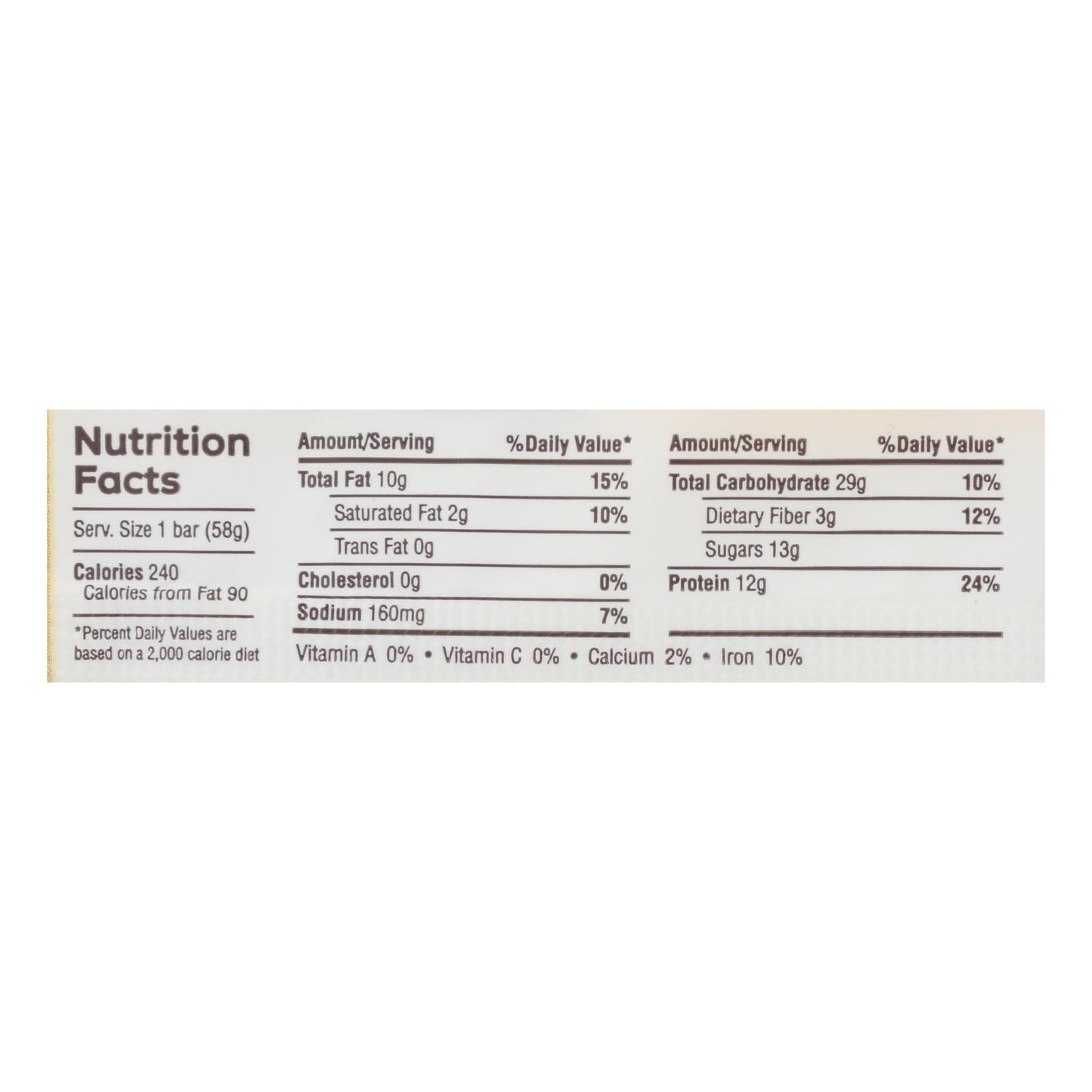 Gfb Nutrition Bars  - Case of 12 - 2.05 OZ