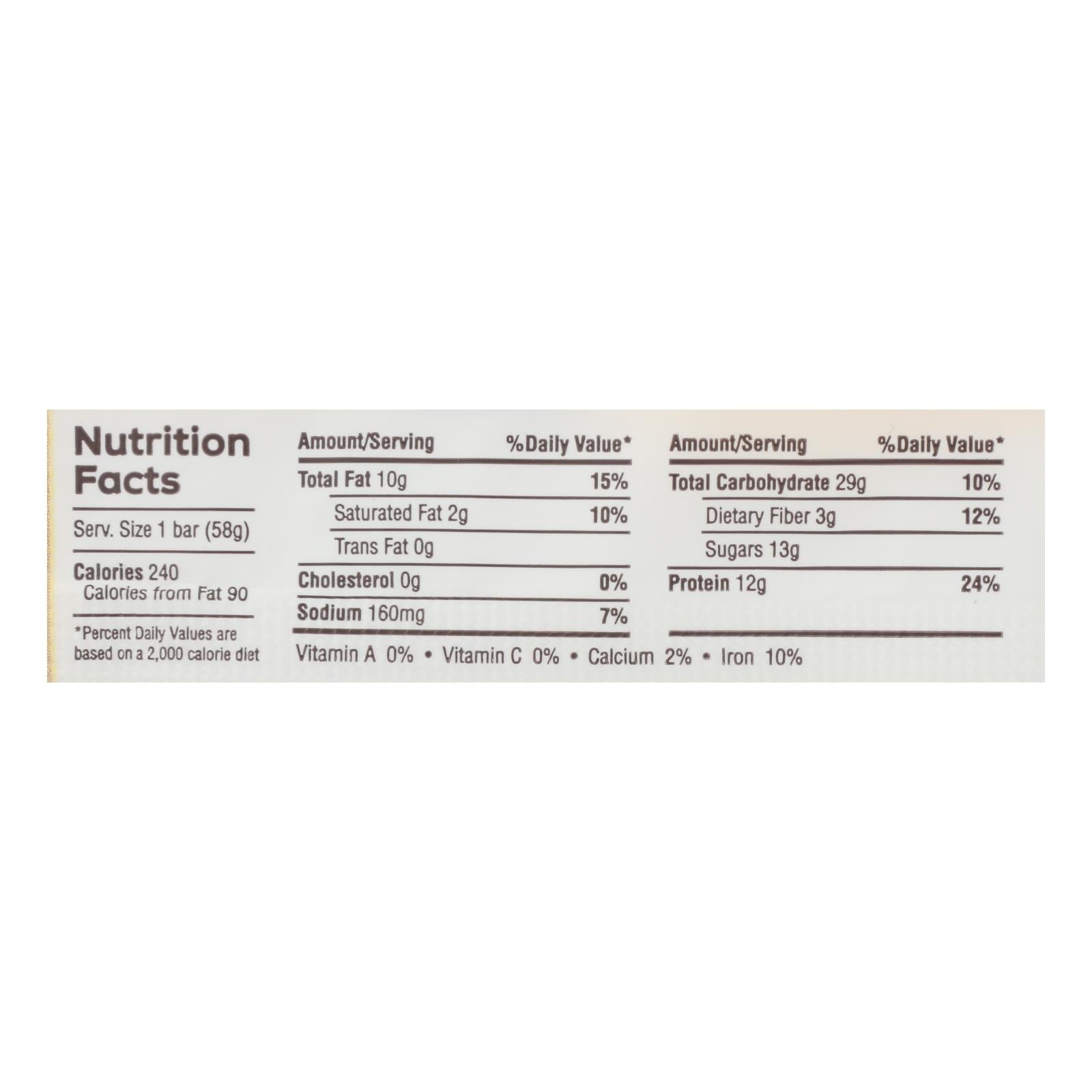 Gfb Nutrition Bars  - Case of 12 - 2.05 OZ