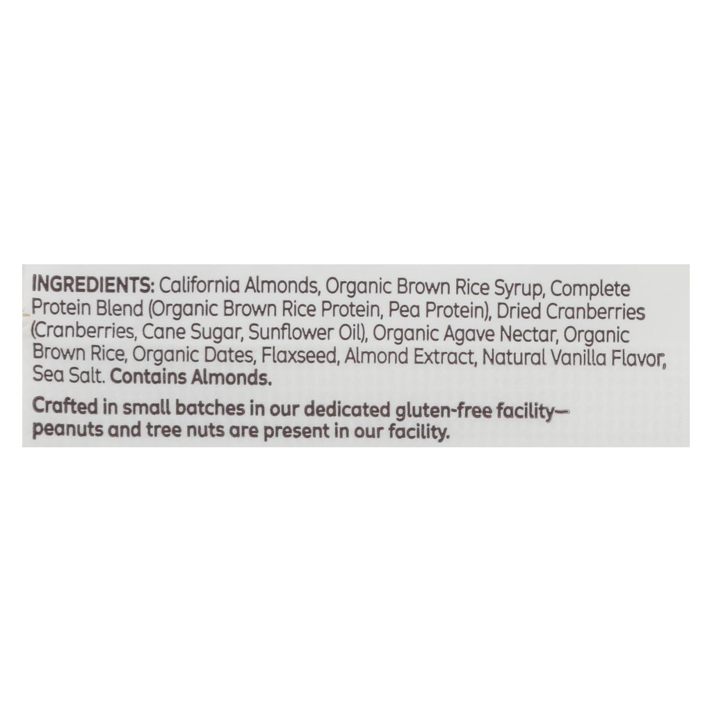 The Gluten Freeb Bar - Cranberry Toasted Almond - Gluten Free - Case of 12 - 2.05 oz