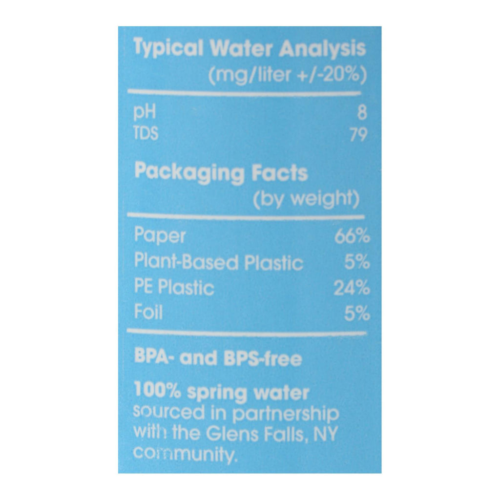 Just Water - Water 100% Spring - Case of 12-33.8 FZ
