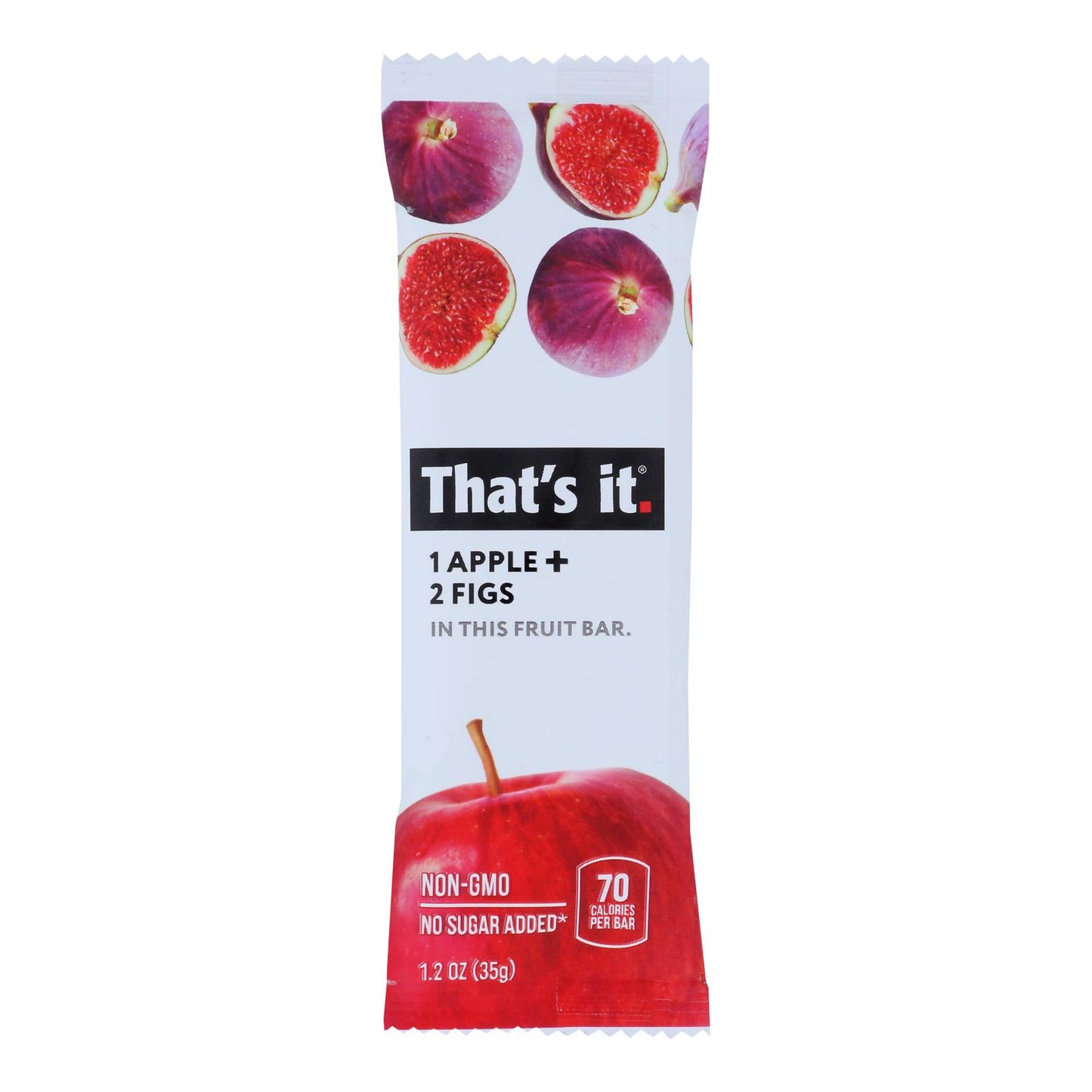 That's It - Fruit Bar Apple & Fig - Case of 12 - 1.2 OZ