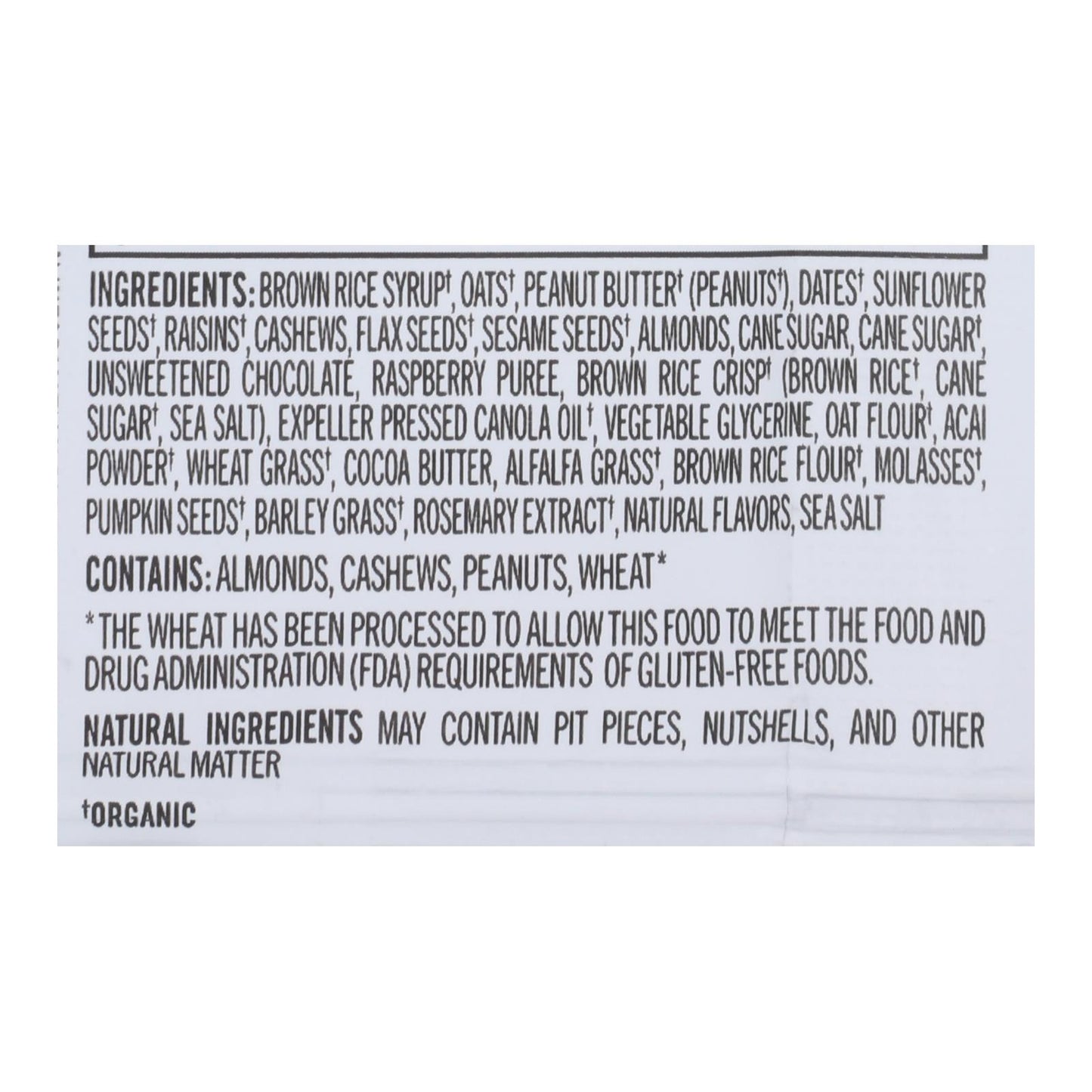 Probar Organic Superfood Slam Bar - Case of 12 - 3 oz