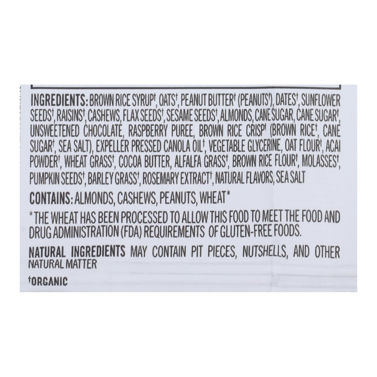 Probar Organic Superfood Slam Bar - Case of 12 - 3 oz