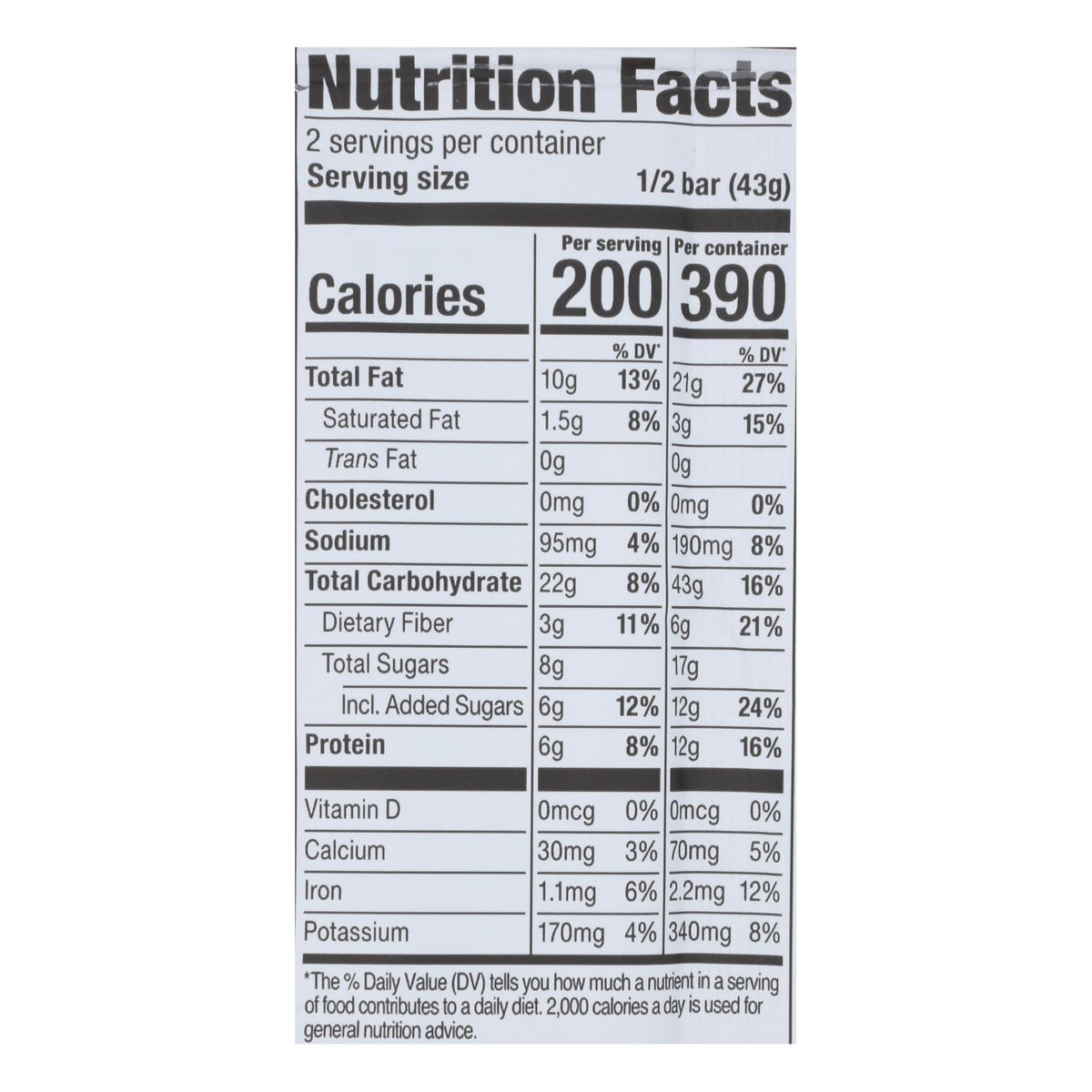 Probar Organic Peanut Butter Bar - Case of 12 - 3 oz