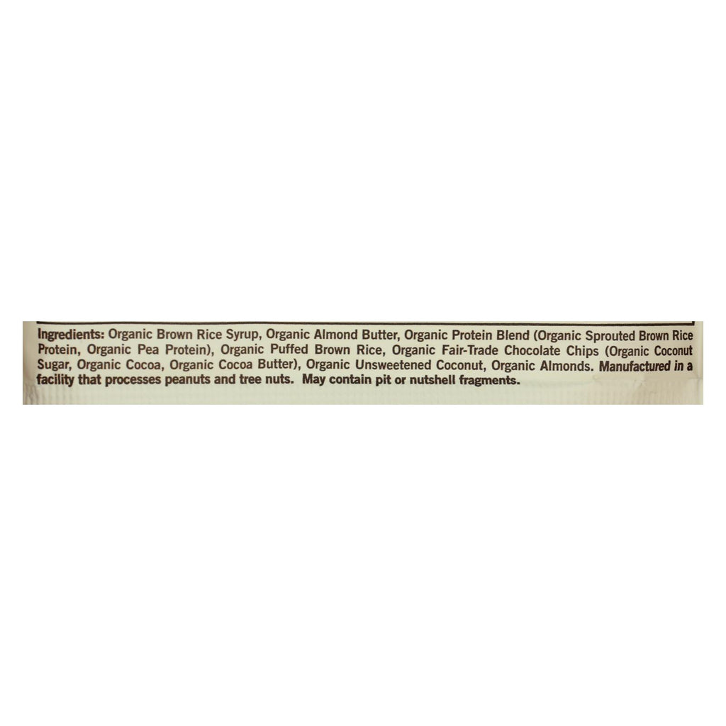 Gomacro Organic Macrobar - Coconut Almond Butter and Chocolate Chips - Case of 12 - 2.3 oz.
