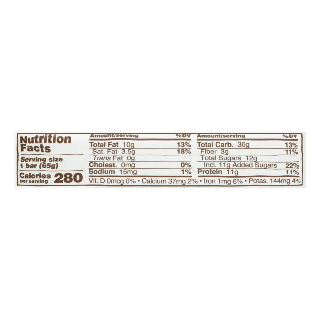 Gomacro Organic Macrobar - Coconut Almond Butter and Chocolate Chips - Case of 12 - 2.3 oz.