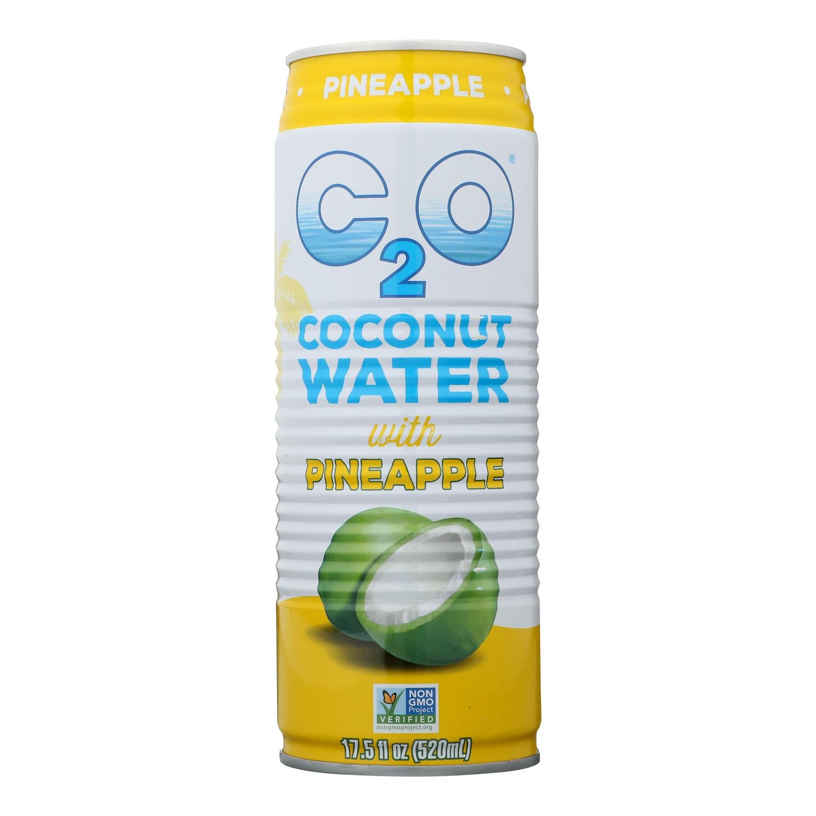 C2O Coconut Water With Pineapple Juice And Coconut Pulp  - Case of 12 - 17.5 FZ