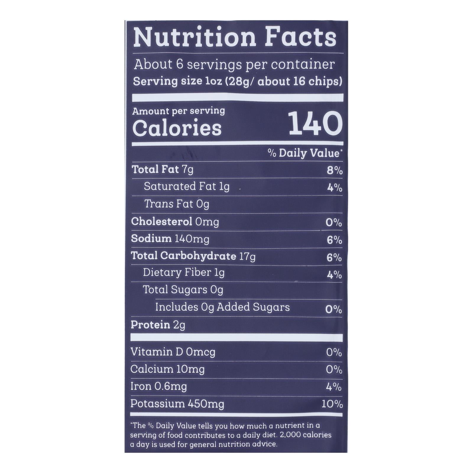 Siete Family Foods, Kettle Cooked Potato Chip Sea Salt, Case Of 6, 5.5 oz