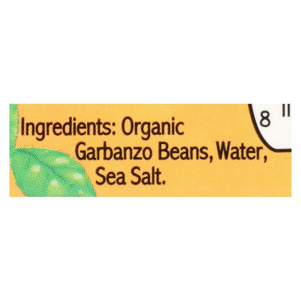 Jack's Quality Organic Garbanzo Beans - Low Sodium - Case of 8 - 13.4 oz