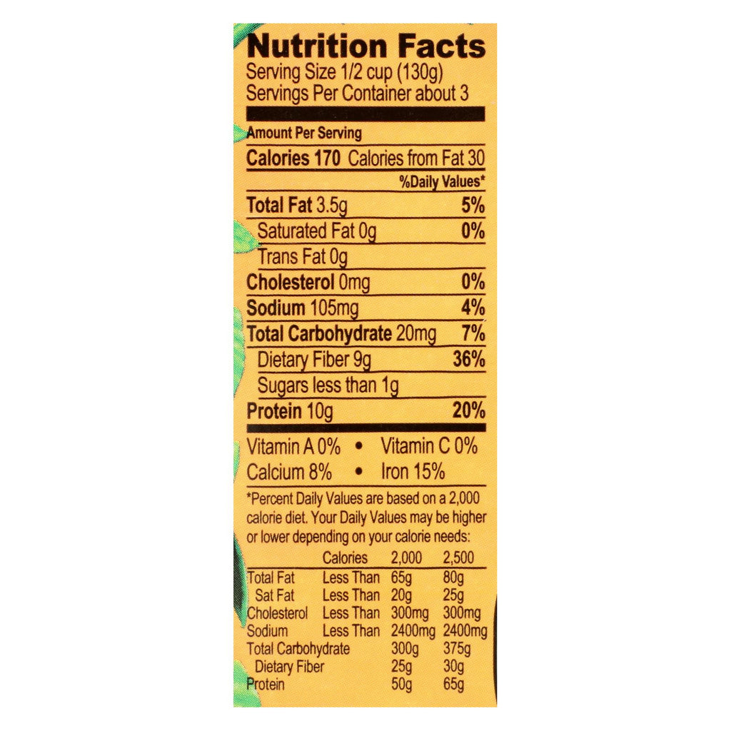 Jack's Quality Organic Garbanzo Beans - Low Sodium - Case of 8 - 13.4 oz
