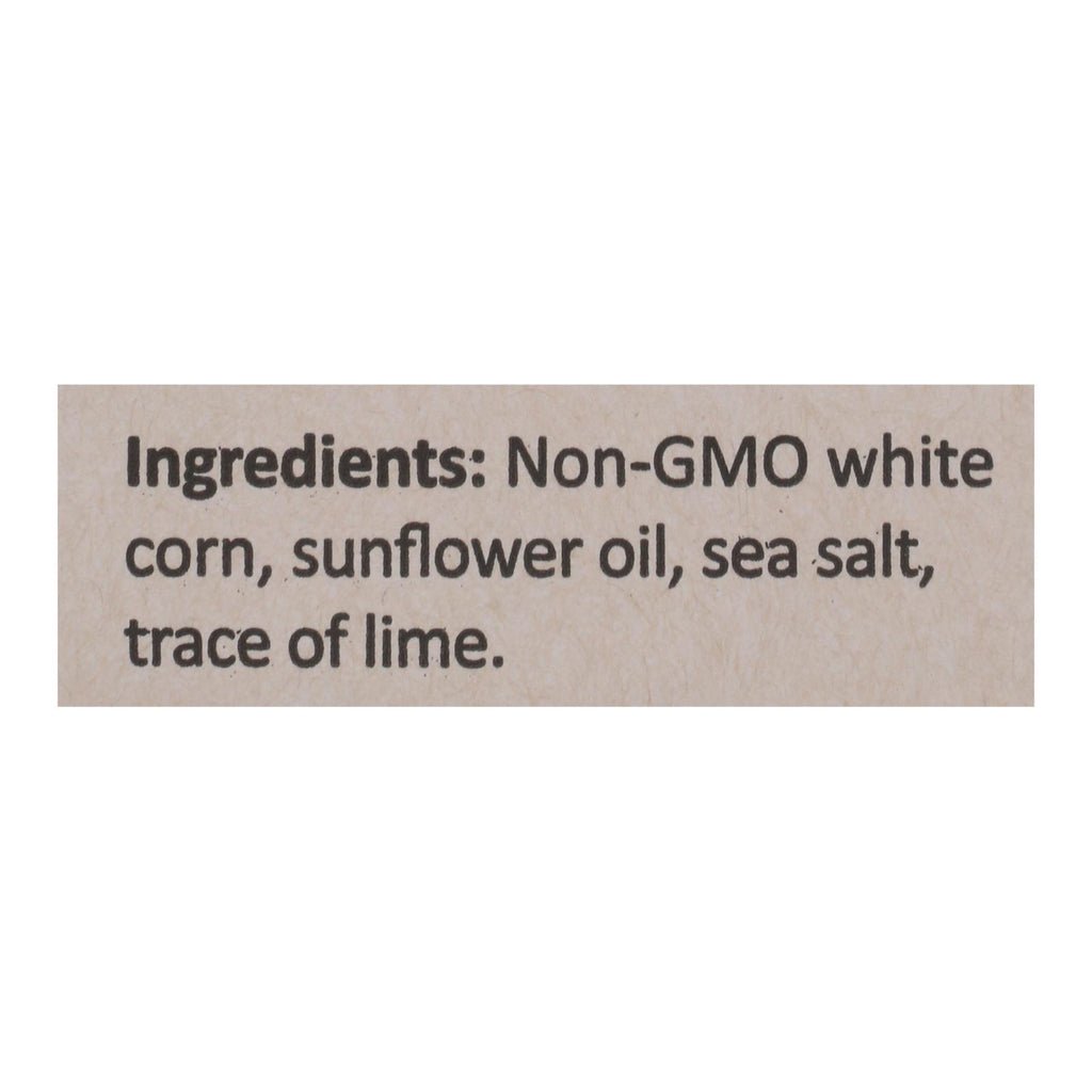Mi Nina's White Corn Tortilla Chips With Sea Salt  - Case of 9 - 12 OZ