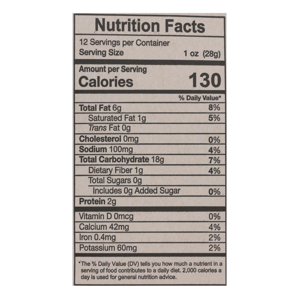 Mi Nina's White Corn Tortilla Chips With Sea Salt  - Case of 9 - 12 OZ