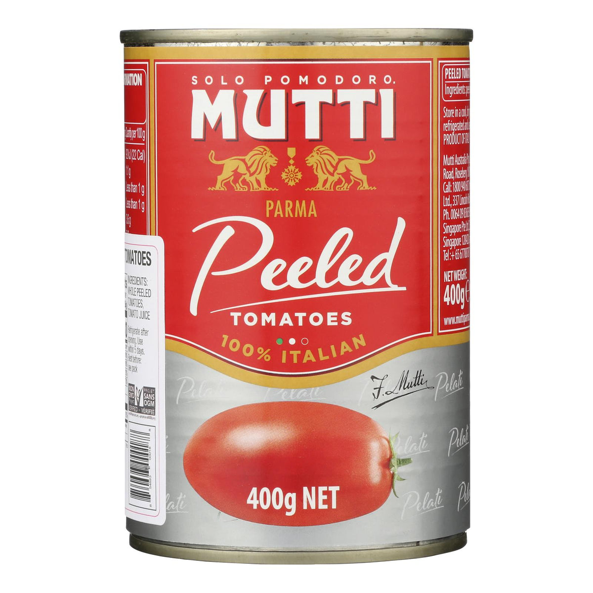 Mutti - Tomatoes Whole Peeled - Case of 12 - 14 OZ