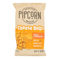 Pipcorn - Cheese Balls Cheddar - Case of 12 - 4.5 OZ