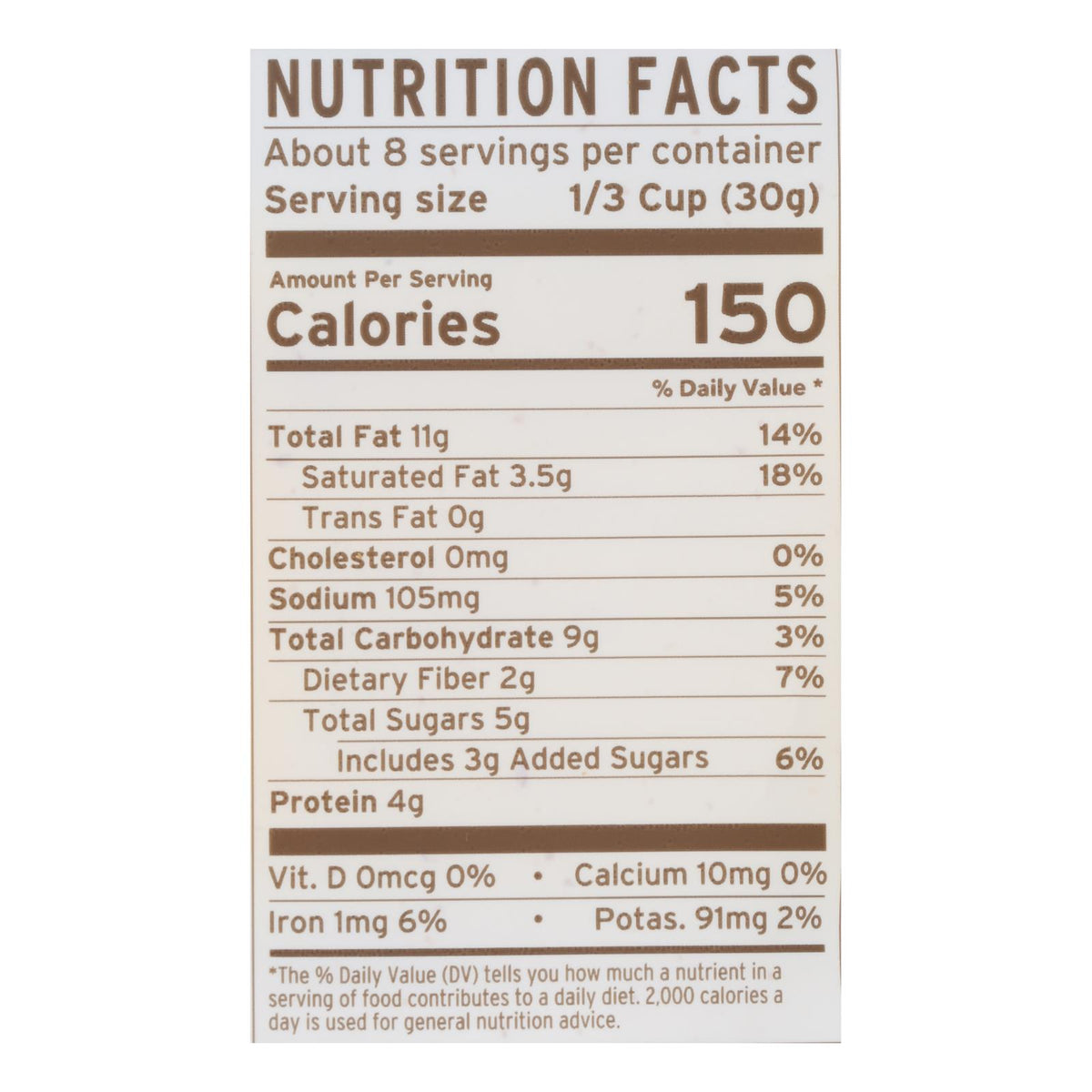 Purely Elizabeth Grain-Free Granola - Banana Nut Butter - Case of 6 - 8 oz.