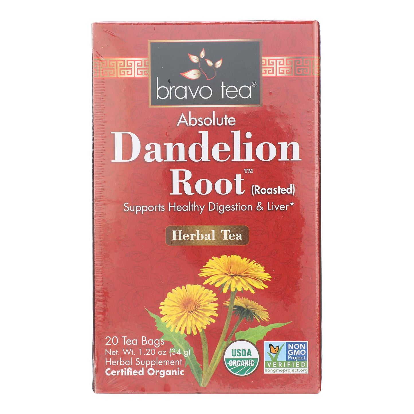 Bravo Teas&herbs - Tea Dandelion Root - 1 Each-20 BAG