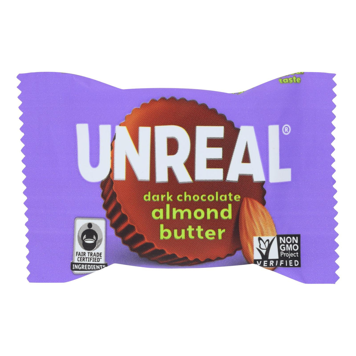 Unreal, Dark Chocolate Almond Butter Cups Cups, Case Of 40, .53 oz