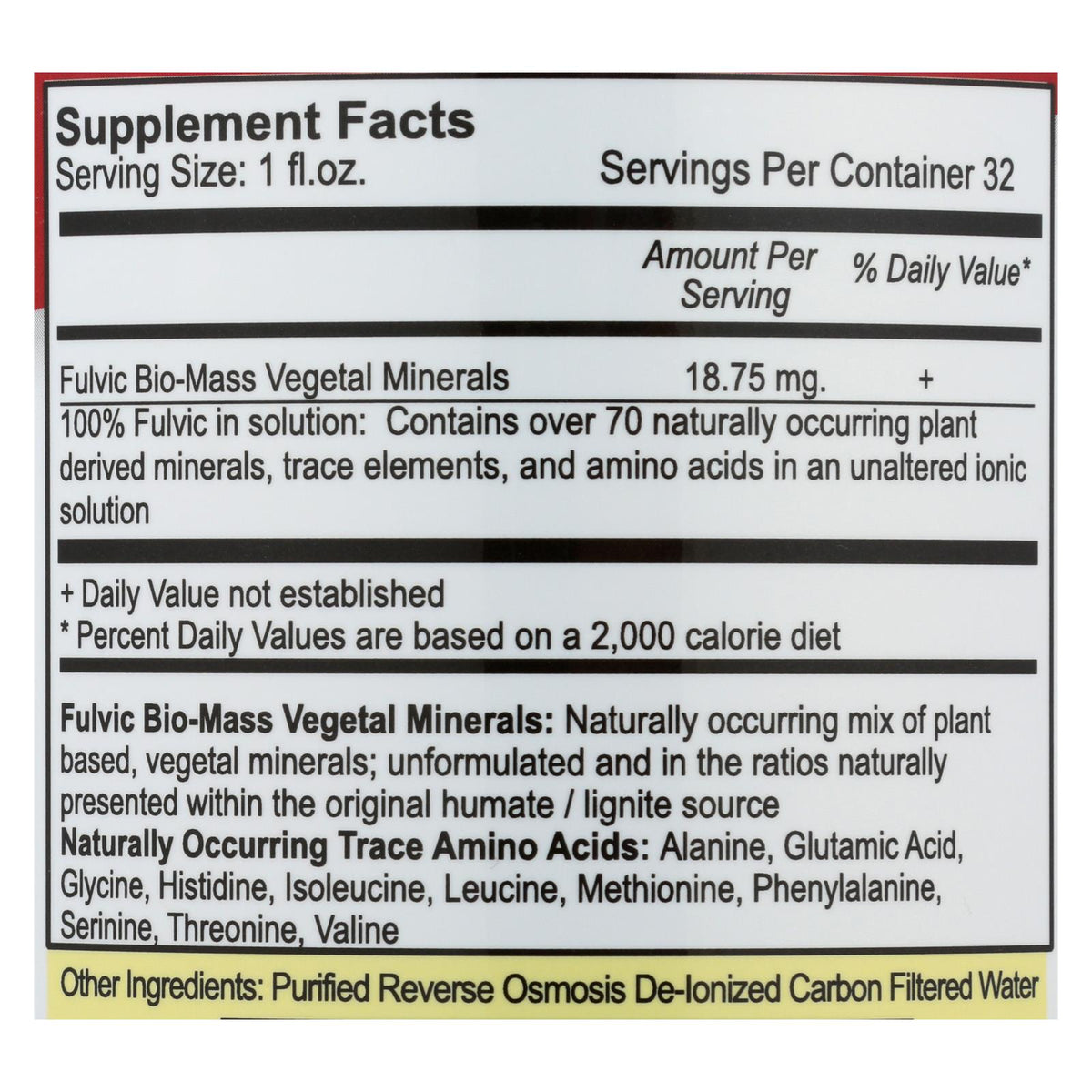 Vital Earth Minerals Fulvic Mineral Complex - 32 fl oz
