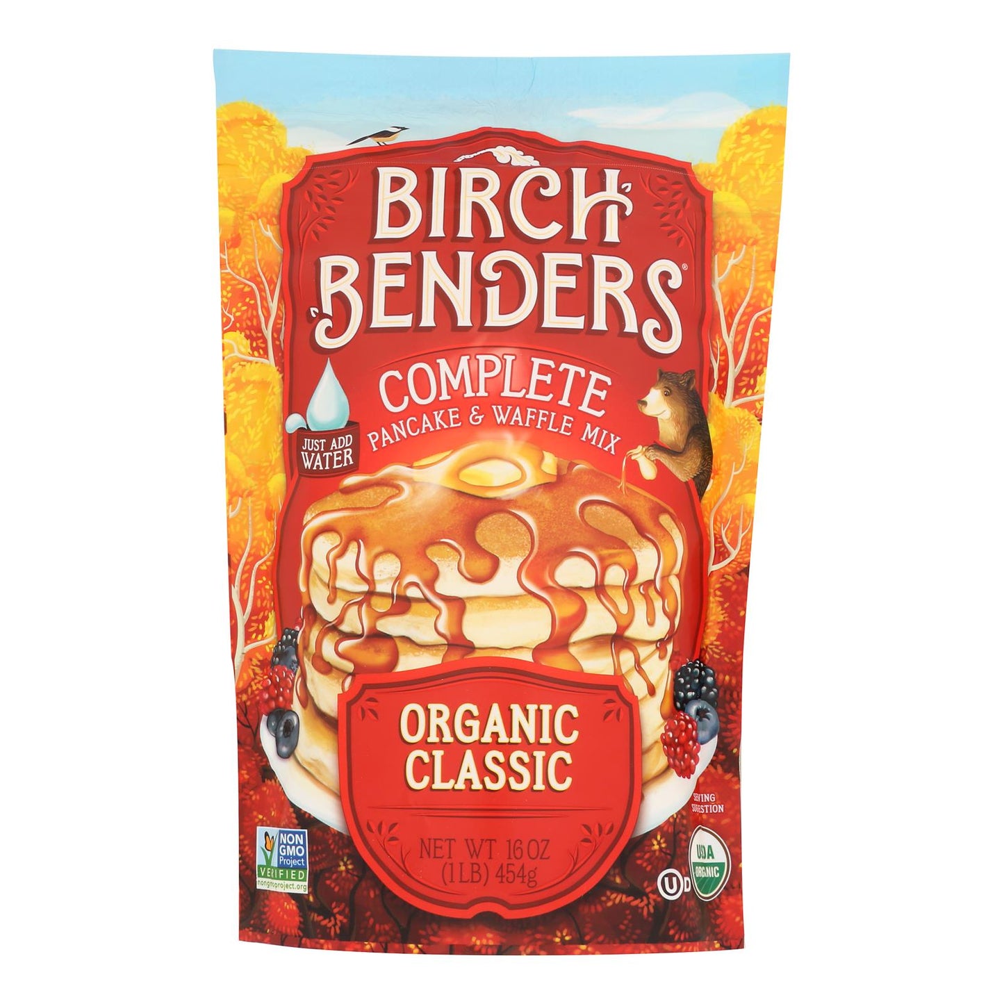 Birch Benders Pancake and Waffle Mix - Classic - Case of 6 - 16 oz.
