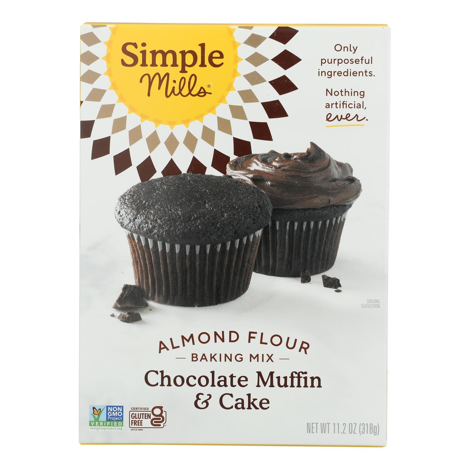 Simple Mills - Mix Chocolate Muffin Cake - Case of 6-11.2 OZ