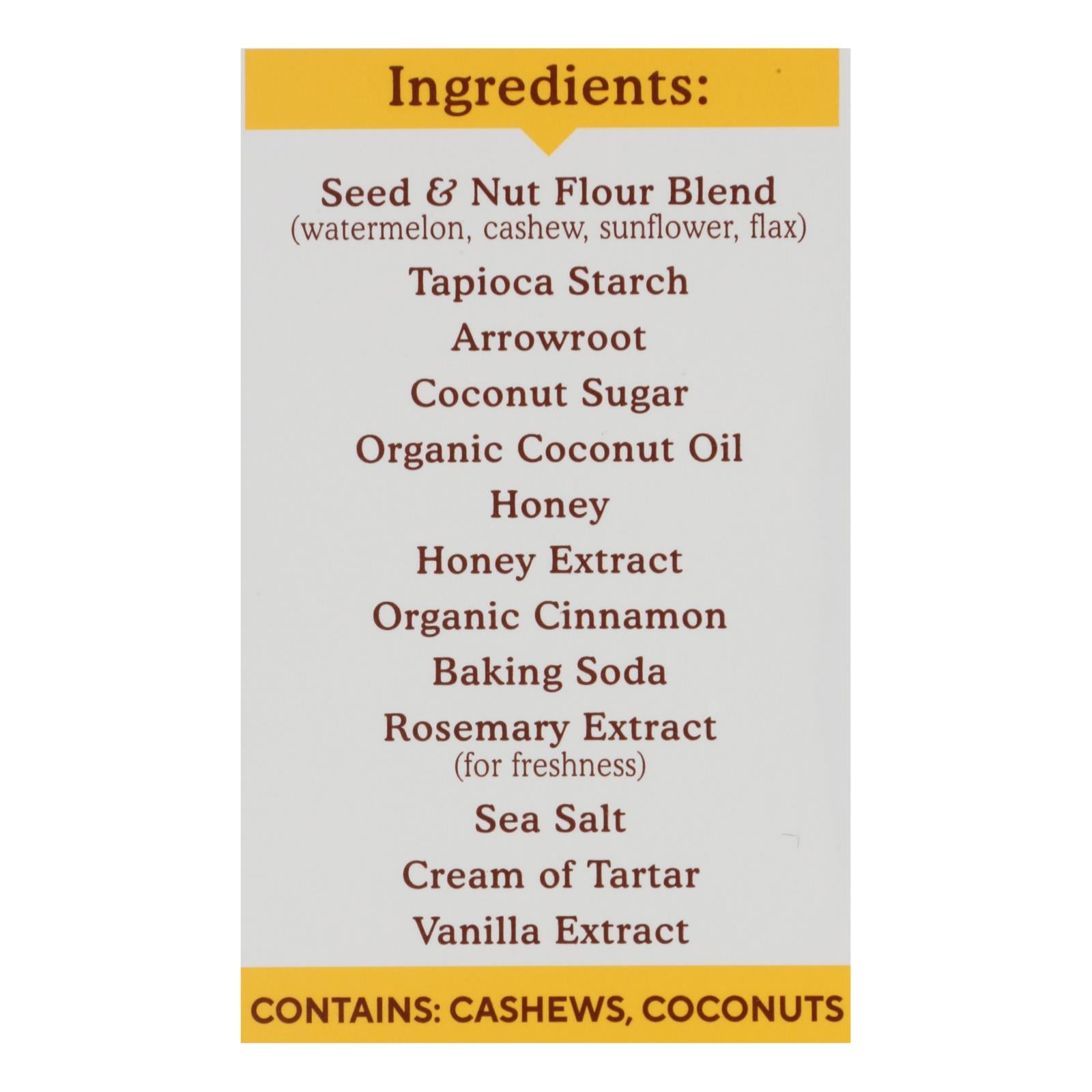 Simple Mills, Sweet Thins Honey Cinnamon, Case Of 6, 4.25 oz