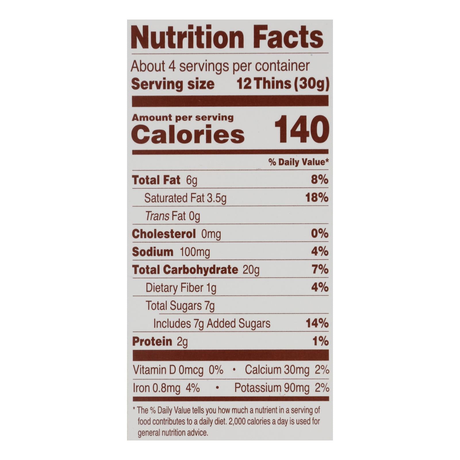 Simple Mills, Sweet Thins Honey Cinnamon, Case Of 6, 4.25 oz