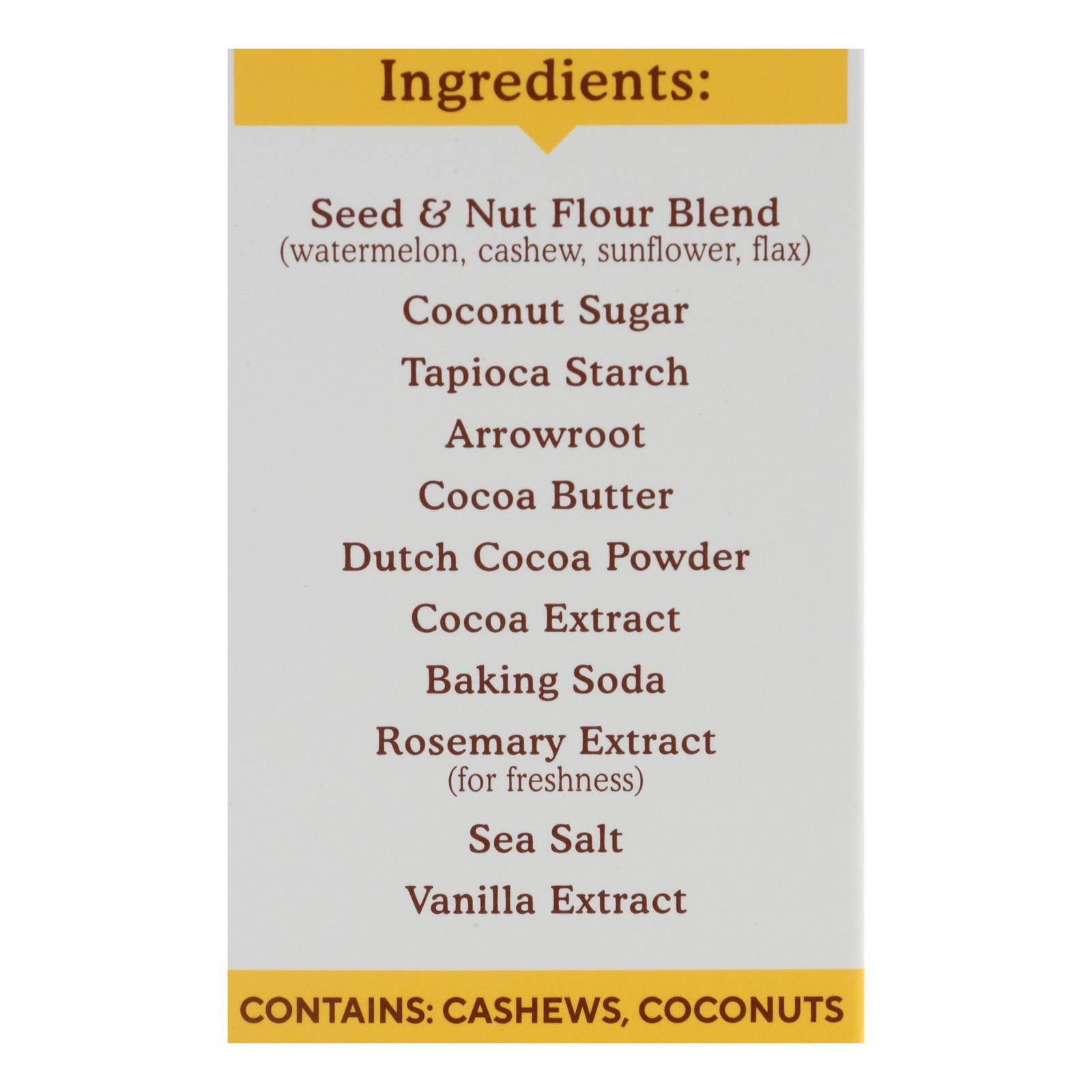 Simple Mills, Sweet Thins Seed and Nut Flour Chocolate Brownie, Case Of 6, 4.25 oz