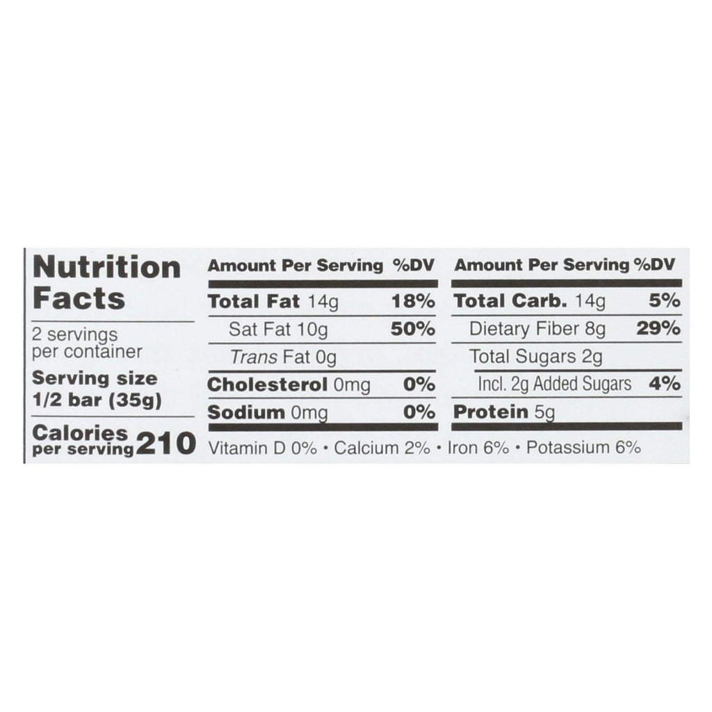 Taza Chocolate Stone Ground Organic Dark Chocolate Bar - Wicked Dark - Case of 10 - 2.5 oz.