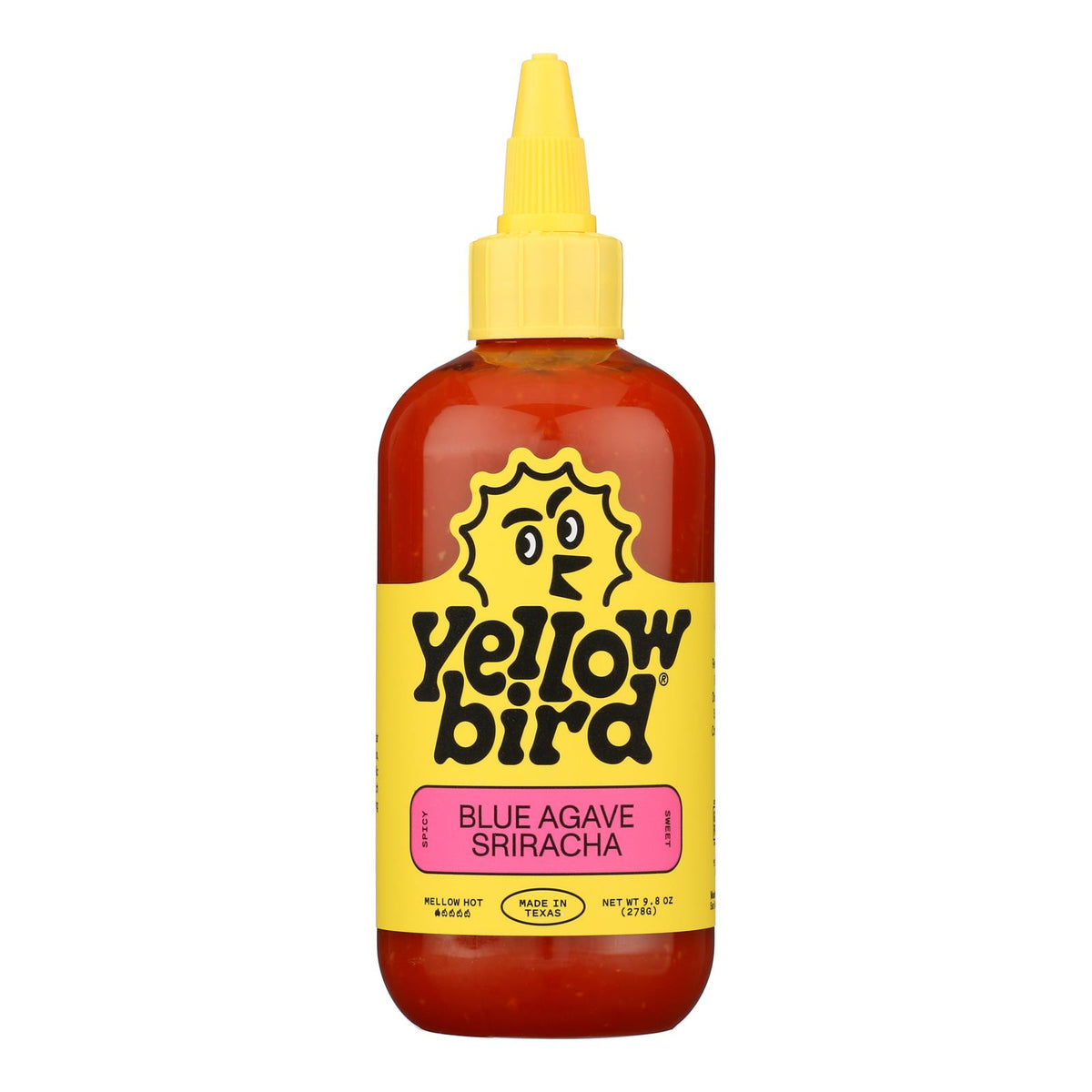 Yellowbird Sauce - Blue Agave Sriracha - Case of 6 - 9.8 oz