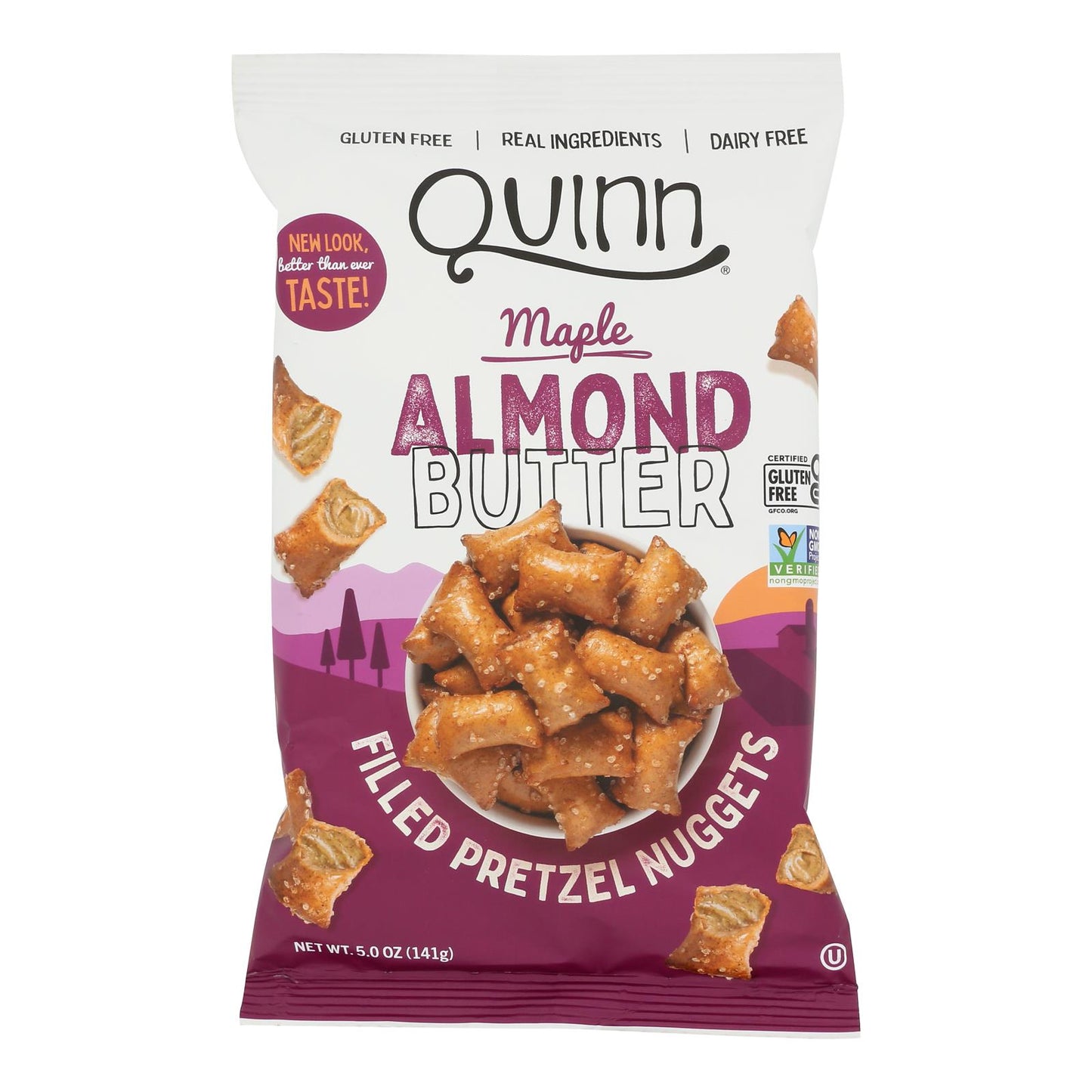 Quinn - Prtz/nug Maple Almond Filled - Case of 8-5 OZ
