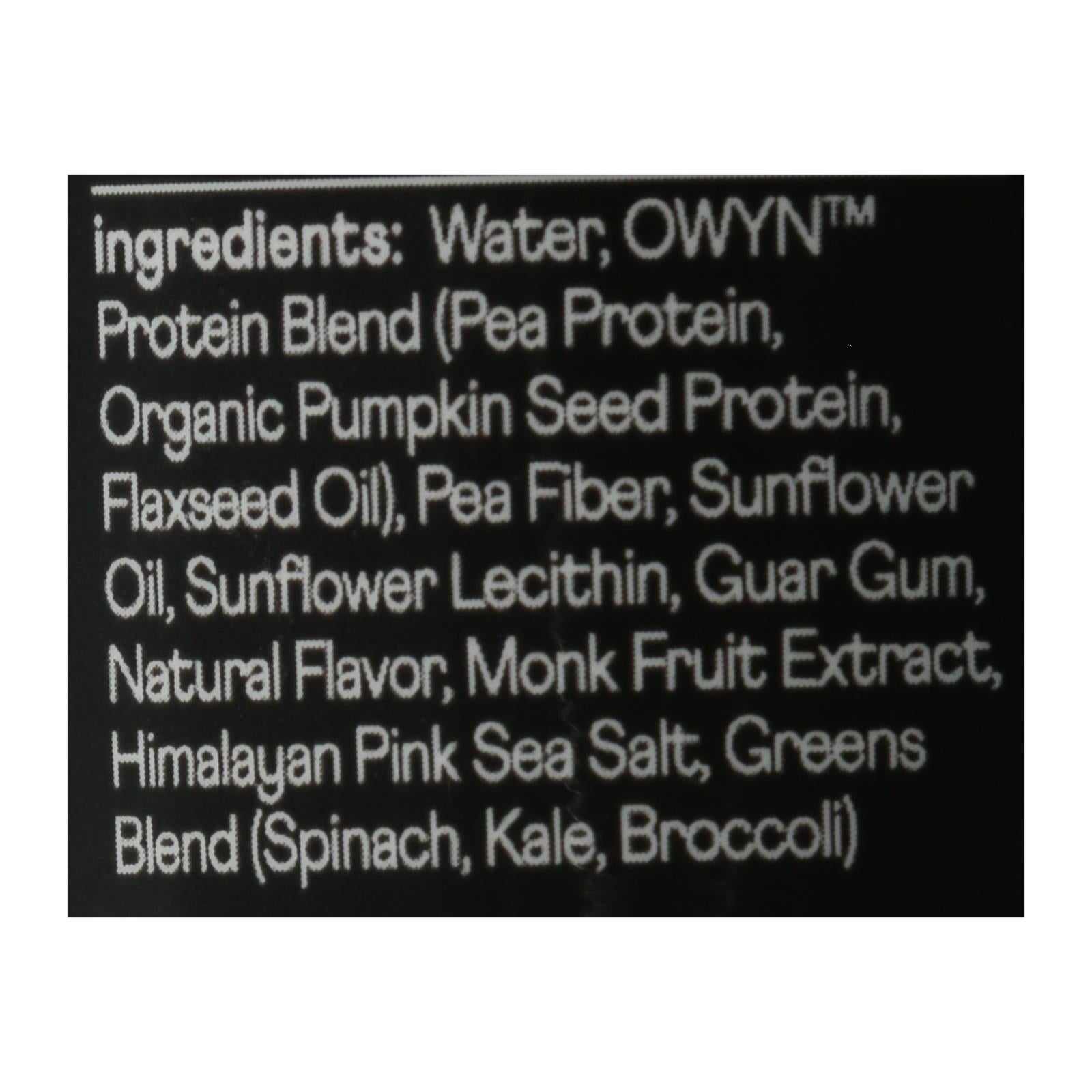 Only What You Need - Protein Drink Vanilla Elite Plnt - Case of 12-12 FZ