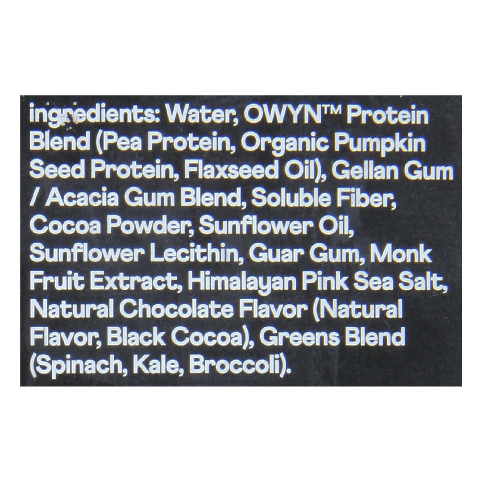 Only What You Need - Protein Drink Chocolate Elit Plntbs - Case of 3-4/11.15Z