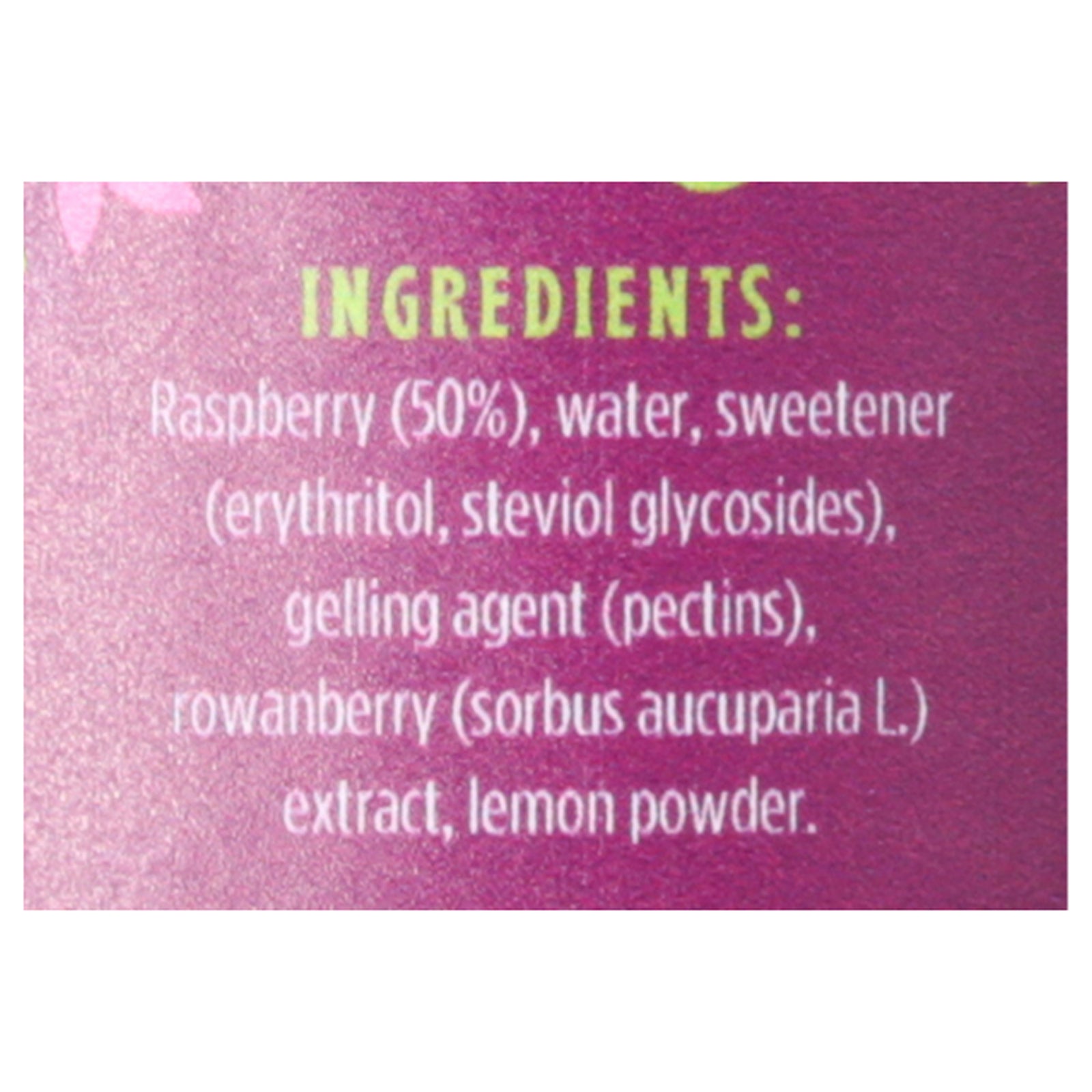 Good Good - Jam Raspberry No Sugar - Case of 6-12 OZ