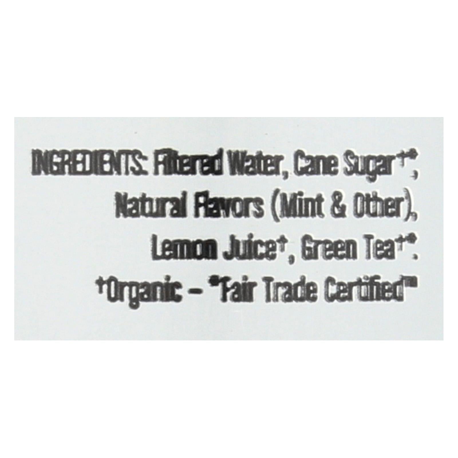 Steaz Lightly Sweetened Green Tea - Mint - Case of 12 - 16 Fl oz.