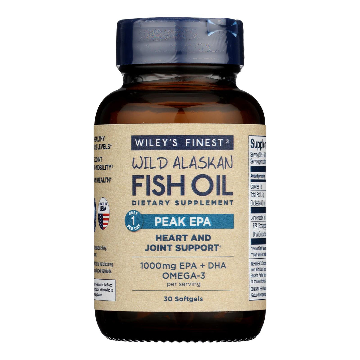 Wiley's Finest - Fish Oil Peak Epa - 1 Each-30 SGEL