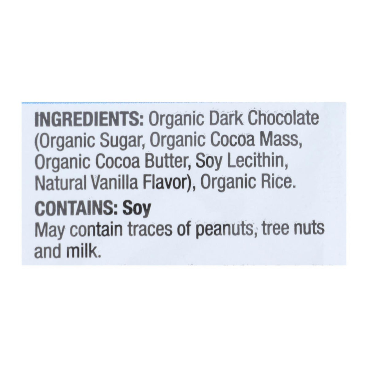 Element Organic Dipped Rice Cakes - Dark Chocolate - Case of 6 - 3.5 oz