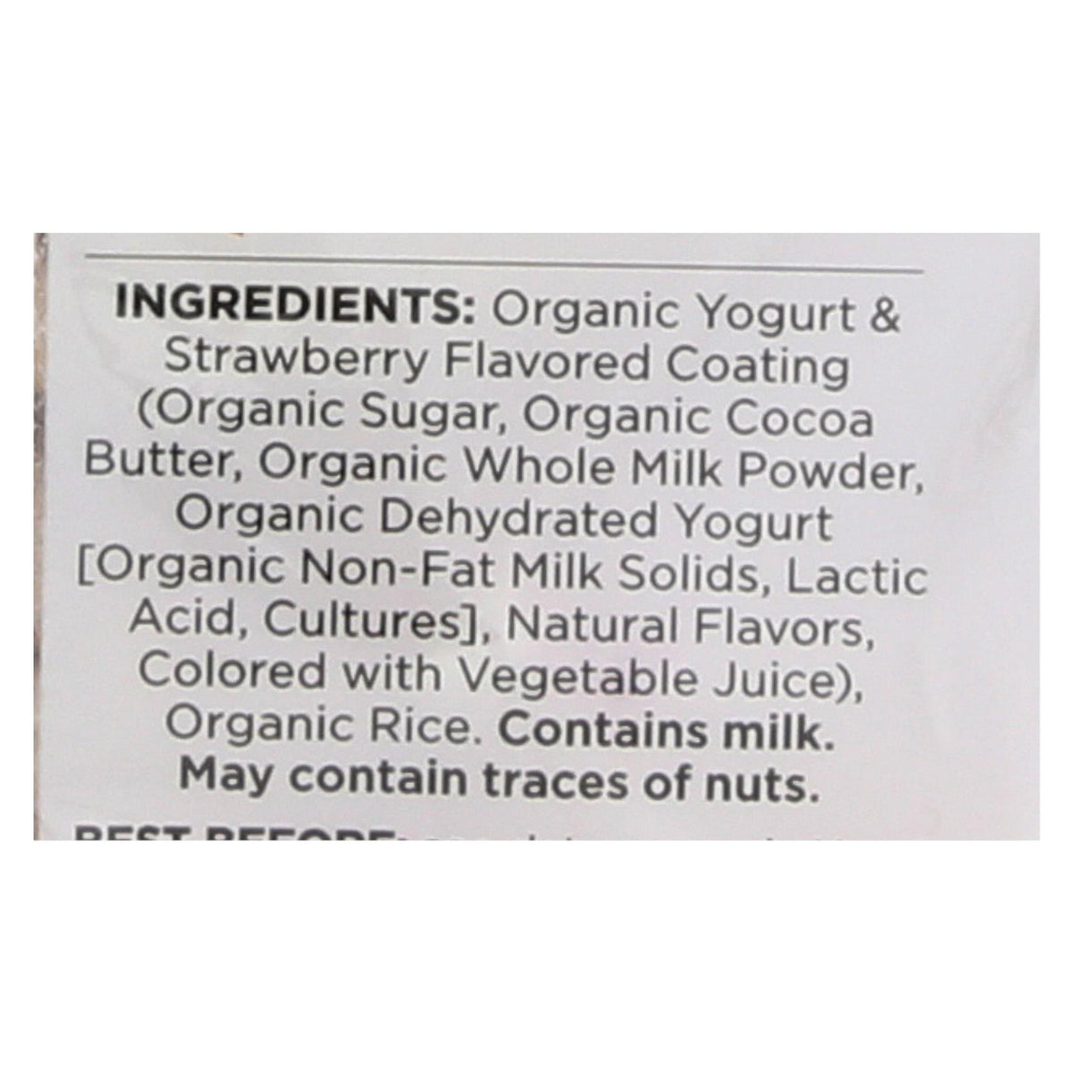 Element Organic Dipped Rice Cakes - Strawberry'N'Cream - Case of 6 - 3.5 oz