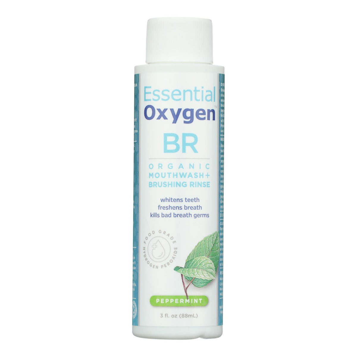 Essential Oxygen Brushing Rinse - Organic - Peppermint - 3 oz
