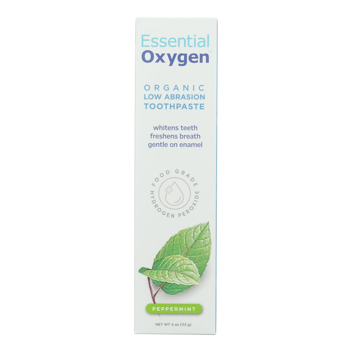 Essential Oxygen Toothpaste - Peppermint - Case of 1 - 4 oz.