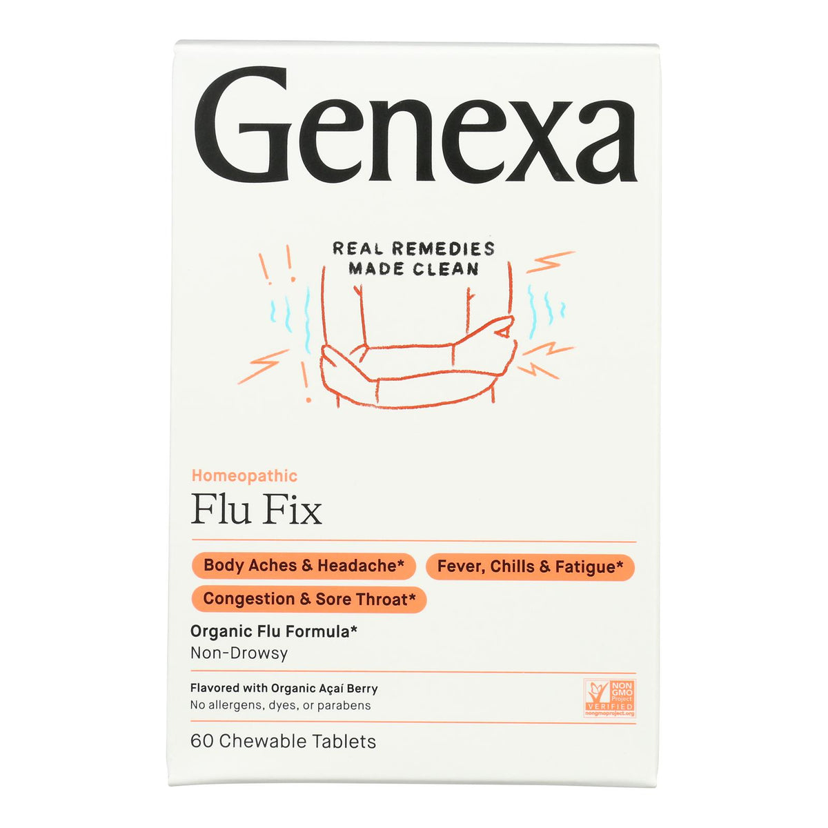 Genexa Flu Fix - Organic - 60 TABS