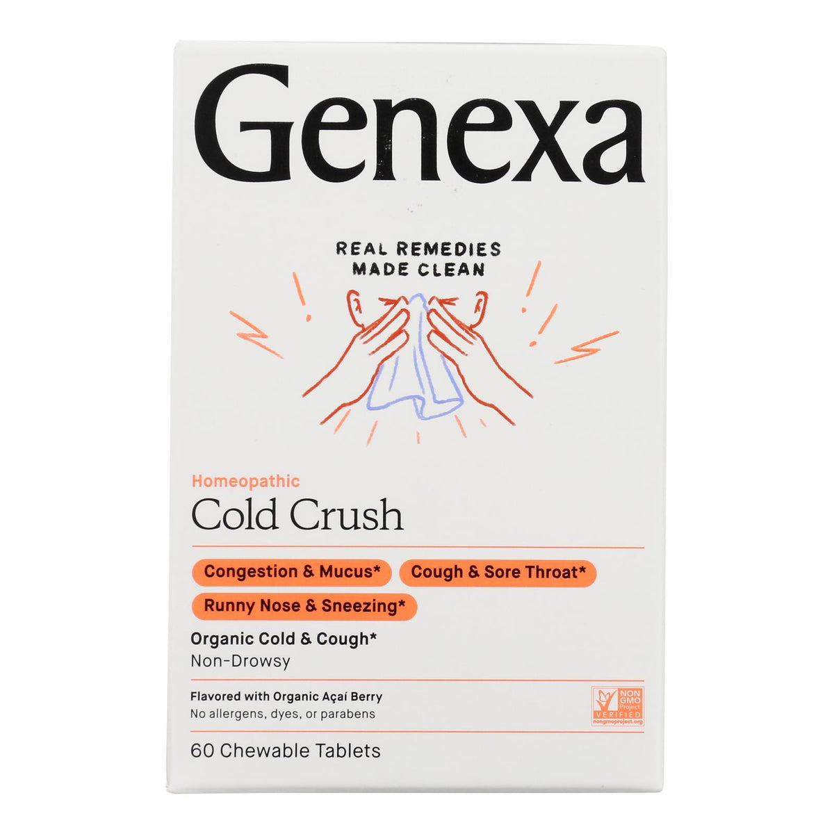 Genexa Cold Crush - Organic - Adult - 60 TAB