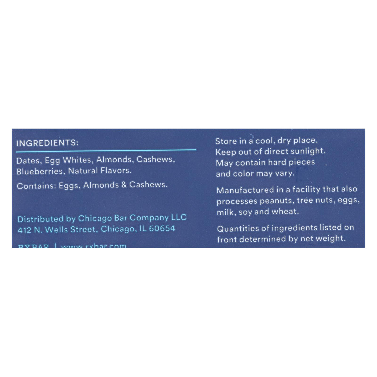 RxBar - Protein Bar - Blueberry - Case of 12 - 1.83 oz.