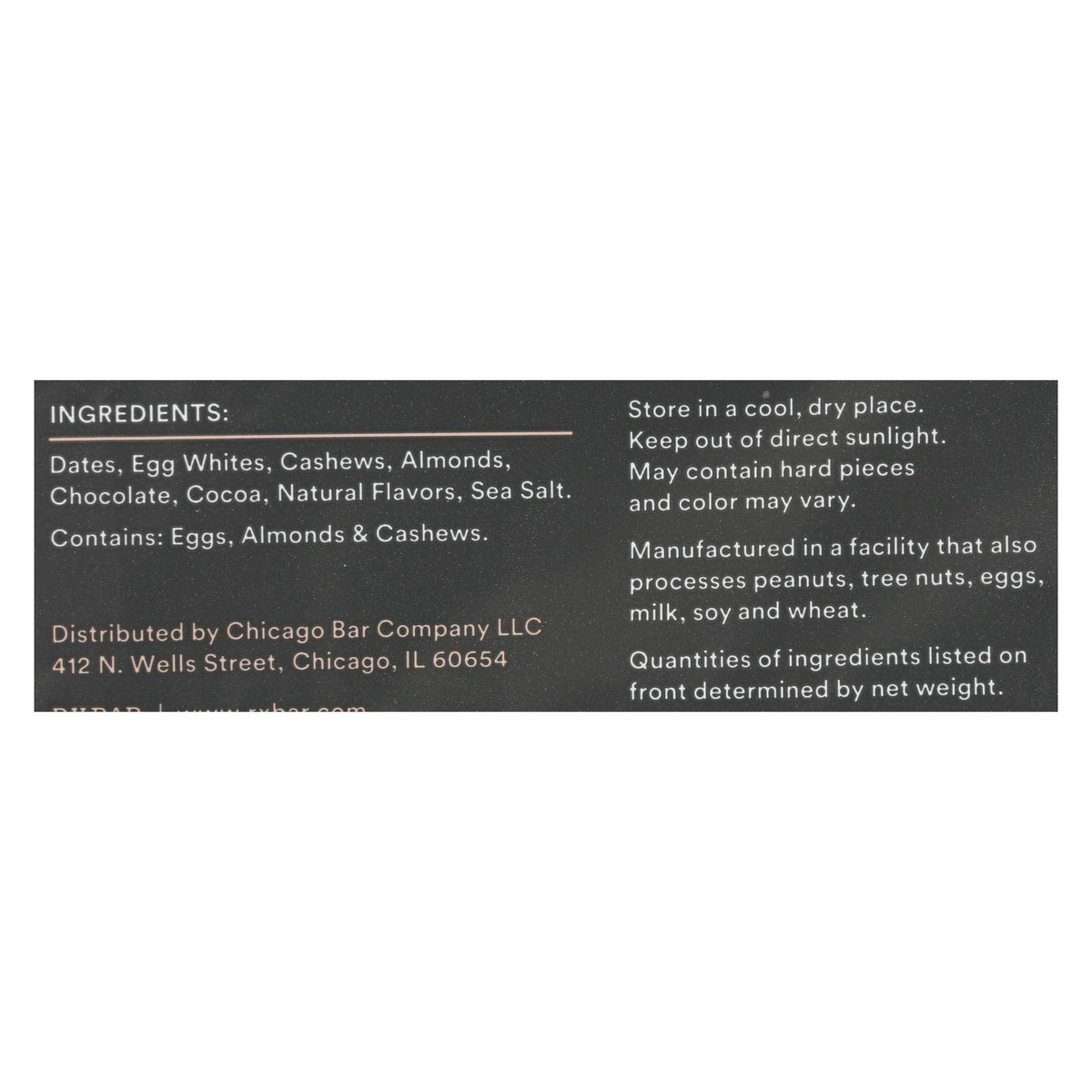 RxBar - Protein Bar - Chocolate Sea Salt - Case of 12 - 1.83 oz.