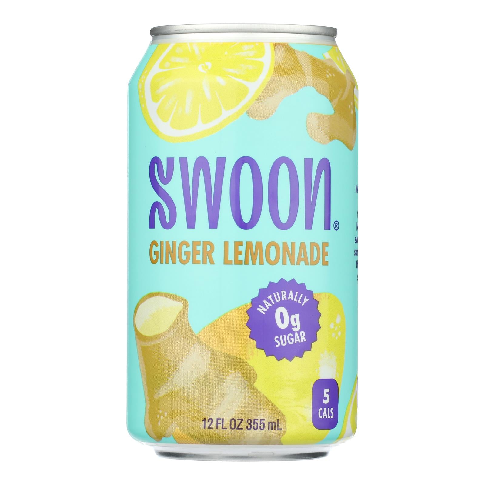 Swoon - Lemonade Ginger Zero Sugar - Case of 12-12 FZ