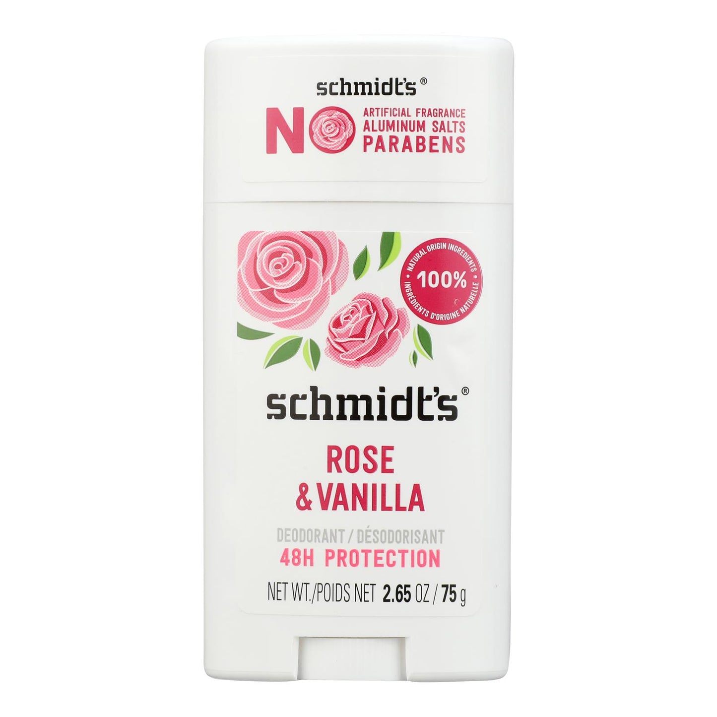 Schmidt's - Deodorant Rose&vanilla Stk - 1 Each - 2.65 OZ