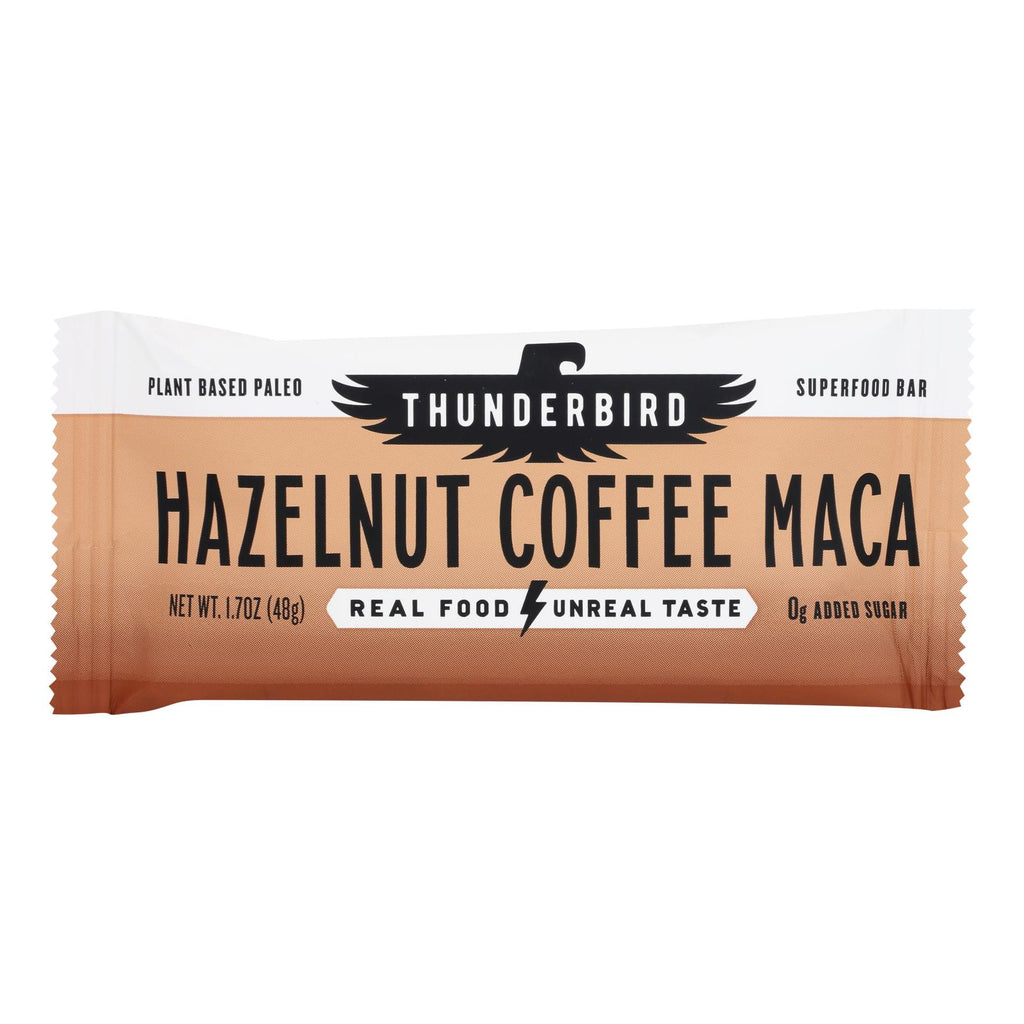 Thunderbird - Bar Hazlnt Coffee Maca - Case of 12-1.7 OZ