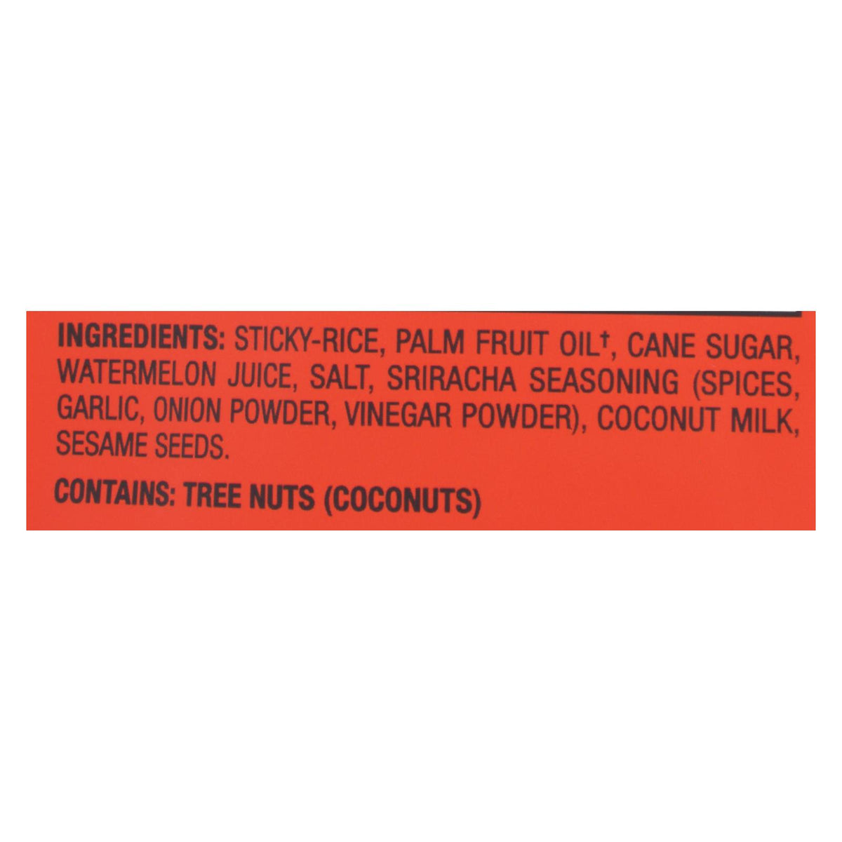 Dang - Sticky Rice Chips - Sriracha - Case of 12 - 3.50 oz