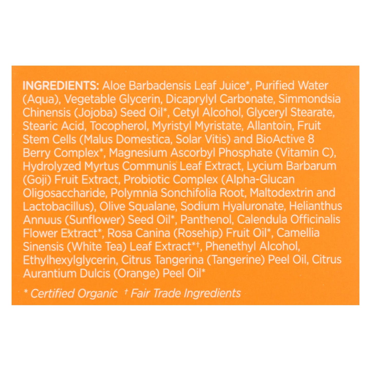 Andalou Naturals Renewal Cream Brightening Probiotic plus C - 1.7 fl oz