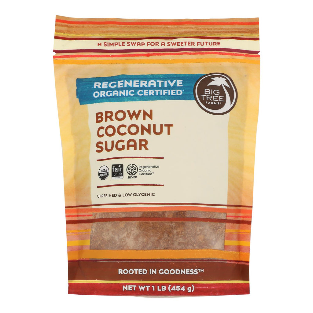 Big Tree Farms Coconut Palm Sugar - Blonde - Case of 6 - 16 oz.